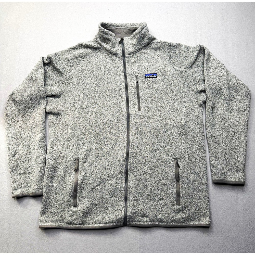 Patagonia Mens Better Sweater Full Zip Fleece Jacket XL Stonewash Grey 25527